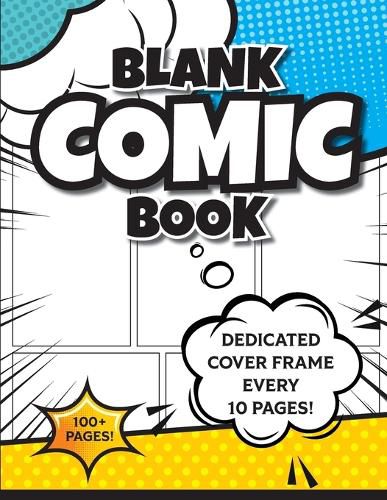 Cover image for Blank Comic Book (Blue & Yellow)
