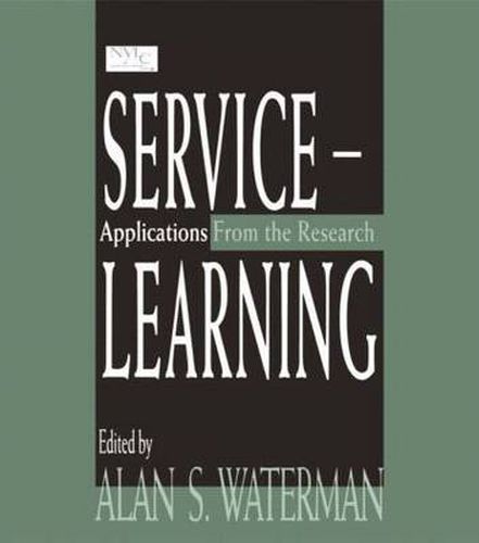 Cover image for Service-Learning: Applications From the Research: Applications From the Research