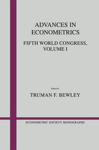 Cover image for Advances in Econometrics: Volume 1: Fifth World Congress