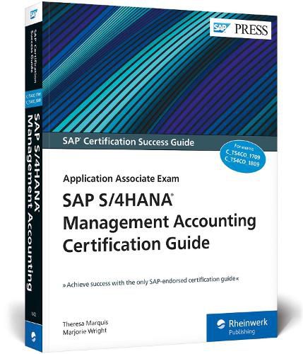 Cover image for SAP S/4HANA Management Accounting Certification Guide: Application Associate Exam