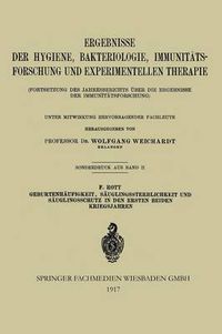 Cover image for Geburtenhaufigkeit, Sauglingssterblichkeit Und Sauglingsschutz in Den Ersten Beiden Kriegsjahren