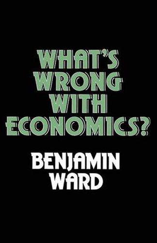 Cover image for What's Wrong with Economics?