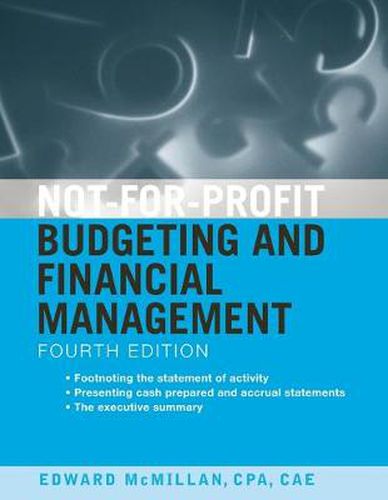 Cover image for Not-for-profit Budgeting and Financial Management