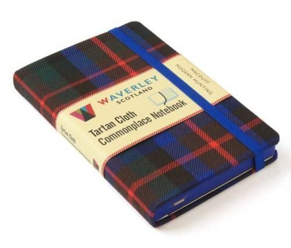 Cover image for Waverley (M): MacDuff Modern Hunting Tartan Cloth Commonplace Pocket Notebook