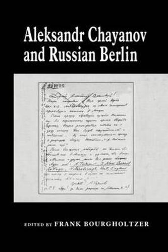 Cover image for Aleksandr Chayanov and Russian Berlin