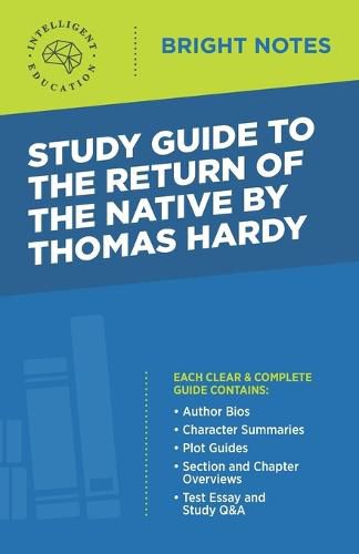 Cover image for Study Guide to The Return of the Native by Thomas Hardy