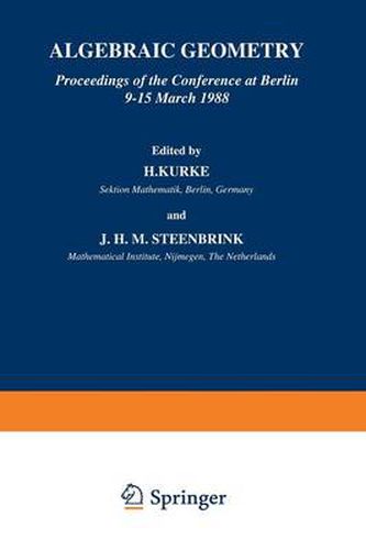 Cover image for Algebraic Geometry: Proceedings of the Conference at Berlin 9-15 March 1988