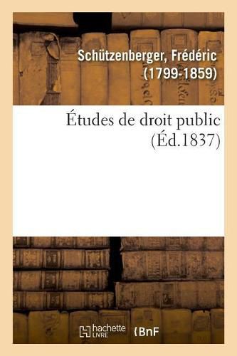 Cover image for Etudes de Droit Public