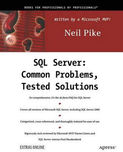 Cover image for SQL Server: Common Problems, Tested Solutions