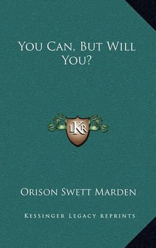 Cover image for You Can, But Will You?
