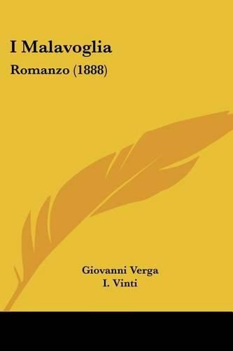 Cover image for I Malavoglia: Romanzo (1888)