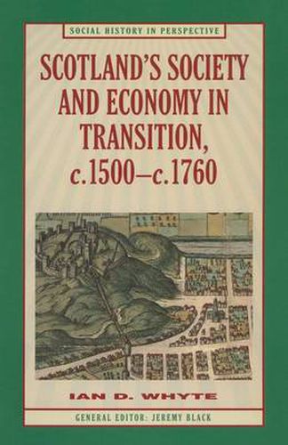 Cover image for Scotland's Society and Economy in Transition, c.1500-c.1760