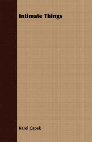 Cover image for Intimate Things