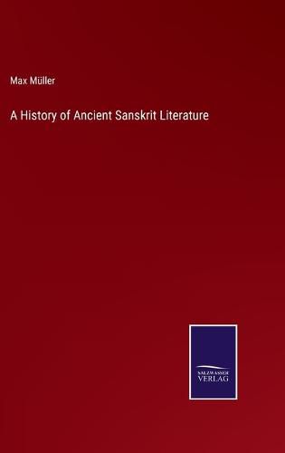 Cover image for A History of Ancient Sanskrit Literature