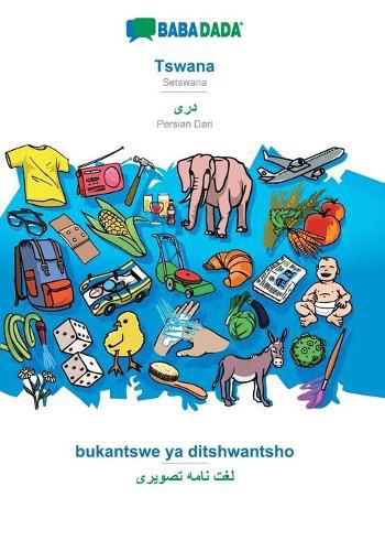 Cover image for BABADADA, Tswana - Persian Dari (in arabic script), bukantswe ya ditshwantsho - visual dictionary (in arabic script): Setswana - Persian Dari (in arabic script), visual dictionary