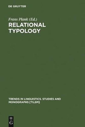 Cover image for Relational Typology