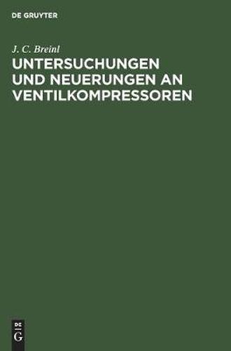 Cover image for Untersuchungen Und Neuerungen an Ventilkompressoren