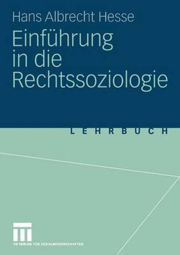 Cover image for Einfuhrung in Die Rechtssoziologie