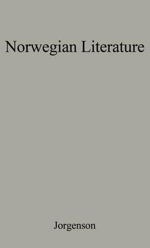 Cover image for Norwegian Literature in Medieval and Early Modern Times