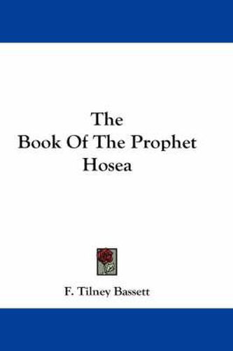 Cover image for The Book of the Prophet Hosea