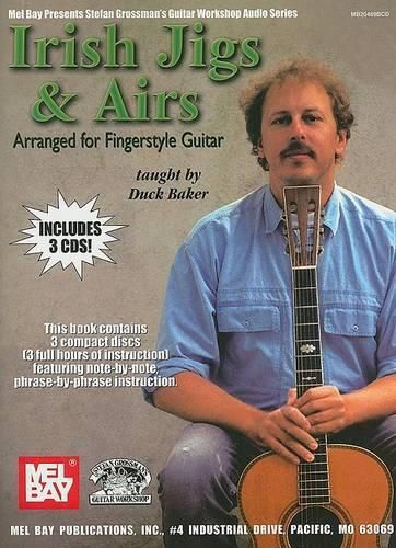 Cover image for Irish Jigs and Airs Book/3-Cd Set: Arranged for Fingerstyle Guitar