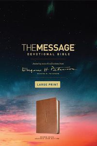 Cover image for Message Devotional Bible Large Print Brown, The