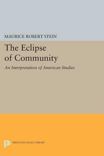 Cover image for The Eclipse of Community: An Interpretation of American Studies