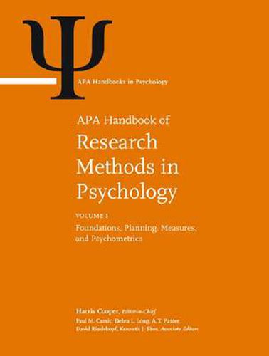 Cover image for APA Handbook of Research Methods in Psychology