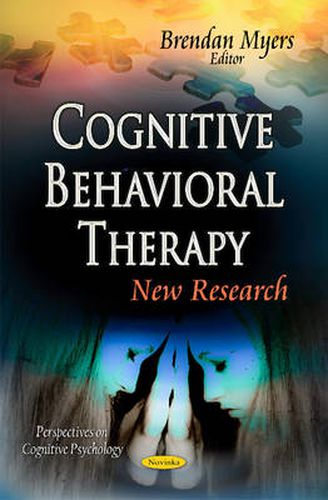 Cover image for Cognitive Behavioral Therapy: New Research