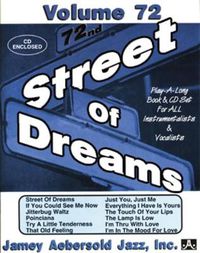 Cover image for Street of Dreams: Jazz Play-Along Vol.72