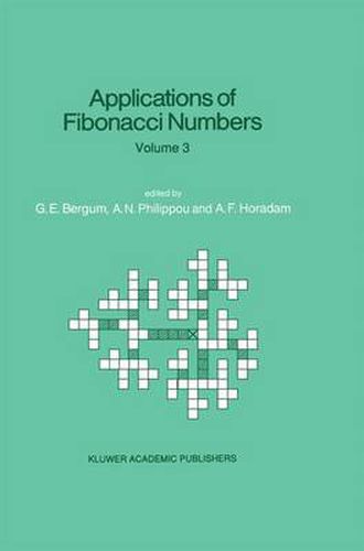 Cover image for Applications of Fibonacci Numbers: Volume 3 Proceedings of 'The Third International Conference on Fibonacci Numbers and Their Applications', Pisa, Italy, July 25-29, 1988