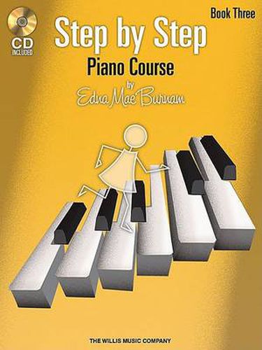 Cover image for Step by Step Piano Course - Book 3 with CD