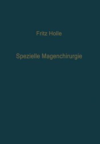 Spezielle Magenchirurgie