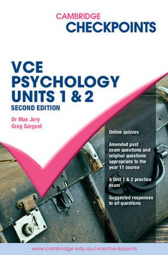 Cover image for Cambridge Checkpoints VCE Psychology Units 1 and 2