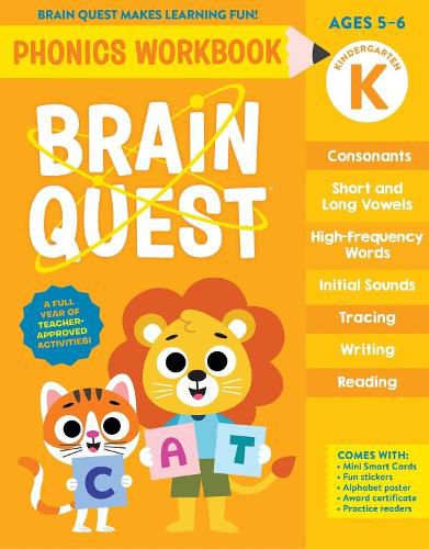 Cover image for Brain Quest Phonics Workbook: Kindergarten