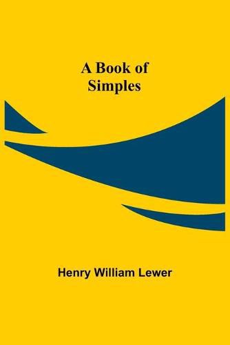 Cover image for A Book of Simples