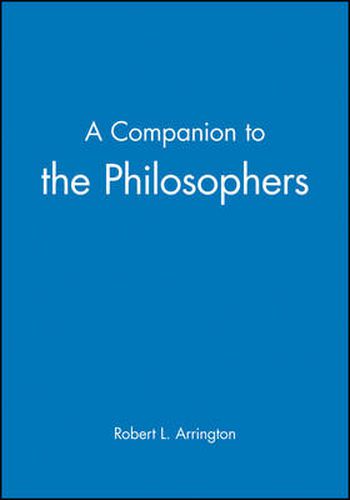 Cover image for A Companion to the Philosophers