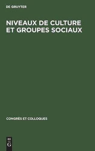 Niveaux de culture et groupes sociaux