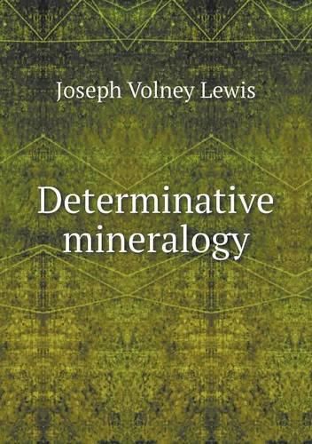 Cover image for Determinative mineralogy