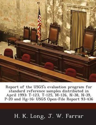 Report of the Usgs's Evaluation Program for Standard Reference Samples Distributed in April 1993