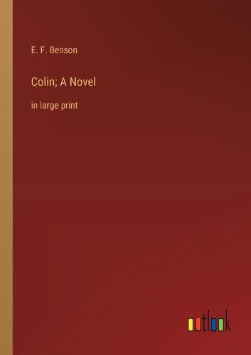 Cover image for Colin; A Novel