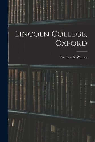 Cover image for Lincoln College, Oxford