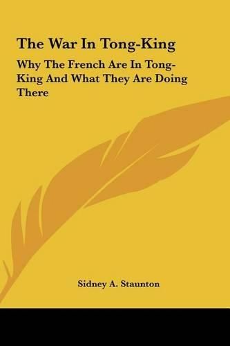 The War in Tong-King: Why the French Are in Tong-King and What They Are Doing There