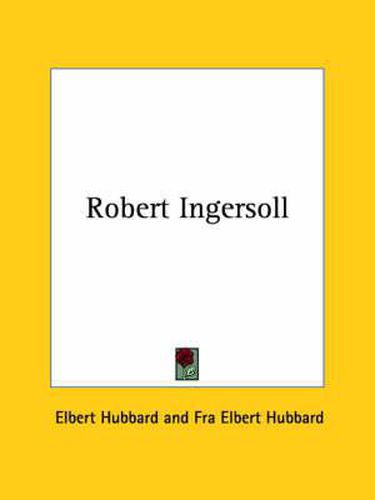 Cover image for Robert Ingersoll