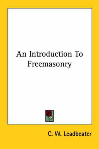 Cover image for An Introduction to Freemasonry