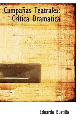 Cover image for Campa as Teatrales