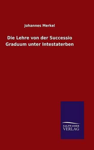 Cover image for Die Lehre von der Successio Graduum unter Intestaterben
