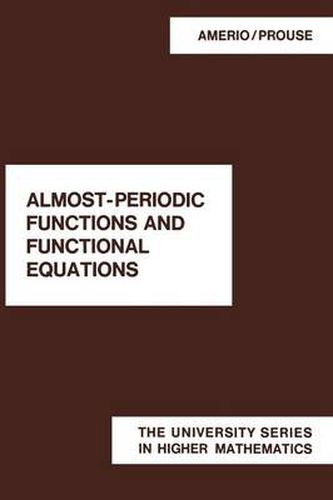 Cover image for Almost-Periodic Functions and Functional Equations