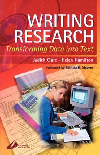 Cover image for Writing Research: Transforming Data into Text