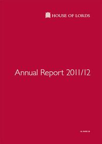 Cover image for House of Lords annual report 2011/12